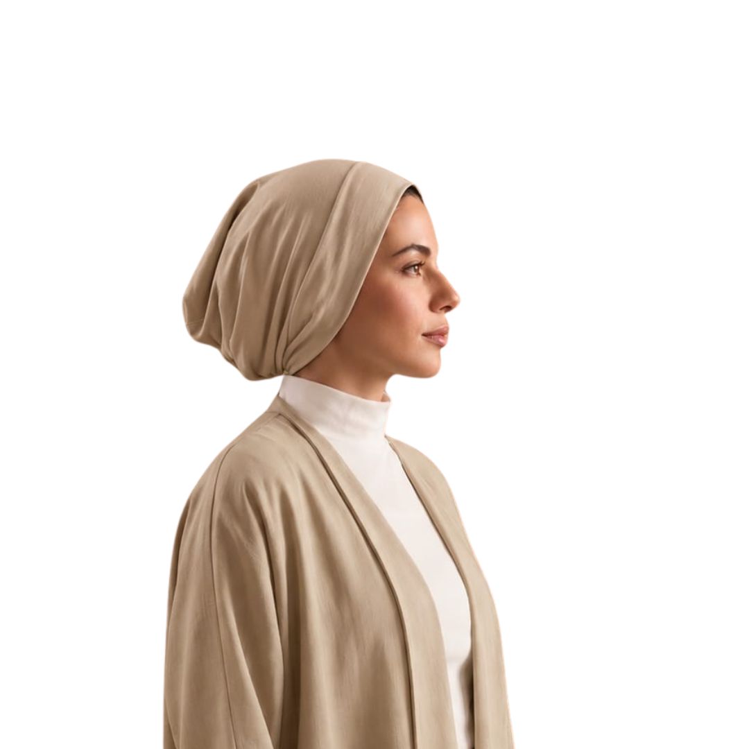 Seamless Open-Back Cotton Underscarf