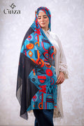 Nomad Soul geometric print chiffon hijab by Cinza